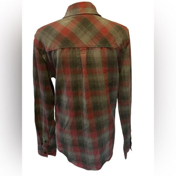 Red and Gray Flannel Shirt Medium - Picture 5 of 7